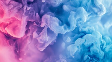 Fototapeta premium A vibrant blue background with a soft gradient effect. This abstract wallpaper resembles a modern artwork, creating a fresh and eye-catching backdrop.