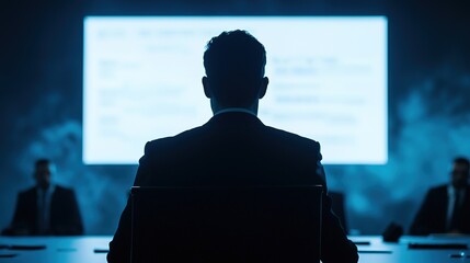 Corporate meeting on audit findings executive analysis in a professional conference room