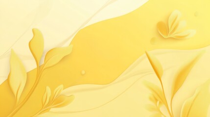 Simple yellow background with a white base and subtle shadows.