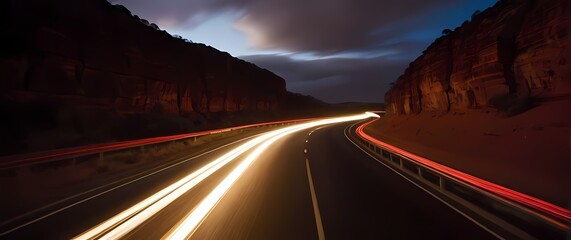 Obraz premium Dramatic vistas seen on a thrilling road trip through the unique features of Australia
