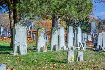 USA, Sleepy Hollow. Sleepy Hollow Cemetery (PR)