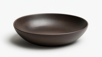 Ceramic bowl with textured surface On White background