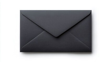 Black envelope on white background.