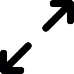 arrow maximize icon two arrows expand icons resize zoom scale icon