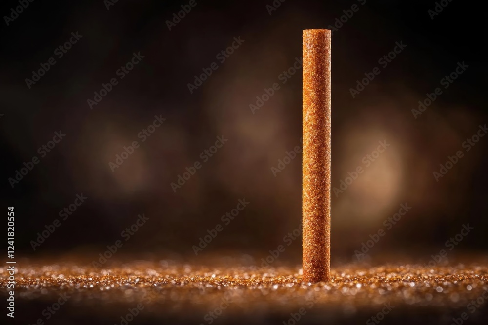 Leinwandbilder Flame rises gracefully against a dark backdrop, highlighting its movement and texture, creating a captivating and dramatic visual with space for additional text