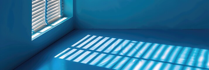 Obraz premium Abstract silhouette of a shadow in the form of lines on a dark gray concrete wall. Atmospheric background of a sunny day.