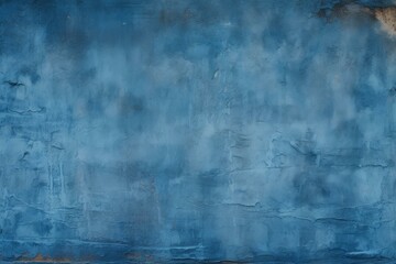 Fototapeta premium Dark blue concrete wall background with rough texture and cracks, creating an abstract and grunge aesthetic