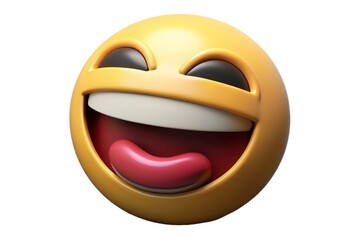 Fototapeta premium 3d render of a smiley face mask