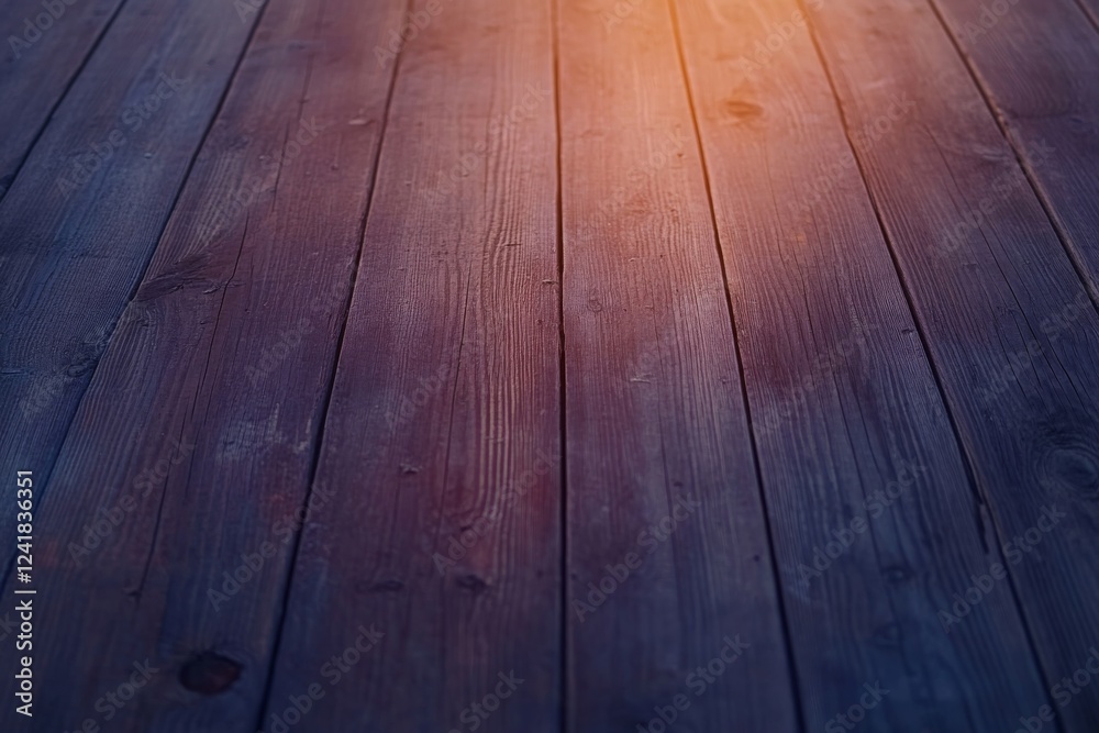 Poster a macro view captures the intricate grain and texture of an old wooden board, illuminated by warm la