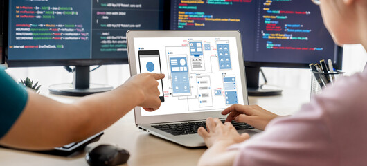 UX UI design process for brisk mobile application and website . Creative prototype of wireframe for professional app developer .
