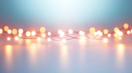 This artwork showcases an abstract nano network with interconnected dots and lines glowing softly against a blue-green gradient, highlighting advanced technology