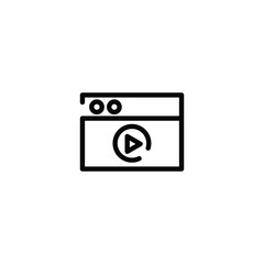 Media-Player-incomplete-line-art-icon-template