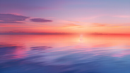Serene Sunset at Sea: A Harmonious Blend of Pantone Colors Reflecting the Beauty of Nature at Dusk