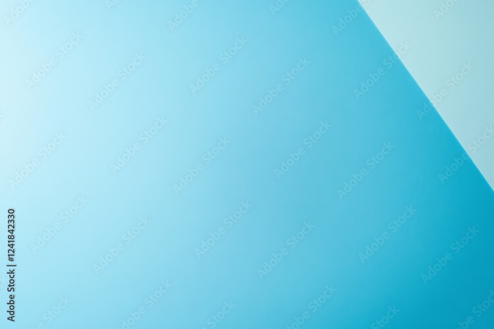 Poster structured blue and light blue textures serve as a backdrop, featuring white accents and ample copy 