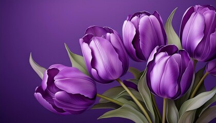 Lila Tulpen, lila Hintergrund