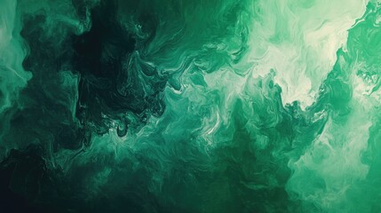 Trendy Abstract Design featuring a Smooth Emerald Green Gradient for Modern Banners and Posters
