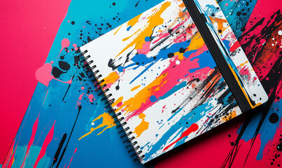 Bold Planner with Graffiti-Style Doodles and Abstract Designs – A Creative Way to Organize Your Day