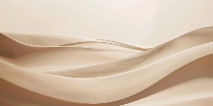 An elegant minimalist composition featuring a light beige background, Smooth curves and fine textures, Contemporary minimalist style