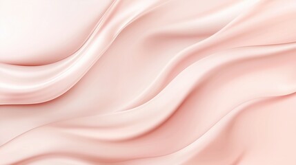 Obraz premium Soft Peach Silk Drape: Luxurious folds of peach-colored silk create a sensual and elegant abstract background. The soft light and flowing lines evoke feelings of comfort and sophistication. 