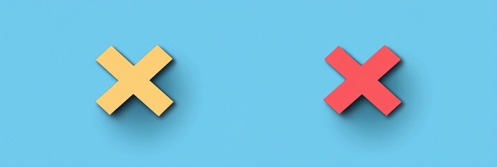 Obraz premium Project Validation Dilemmas: Icons Depicting Approval and Disapproval in Business Compliance