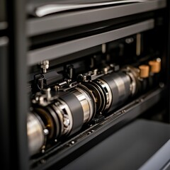 Intricate Machinery: A Close-Up of Complex Internal Mechanisms