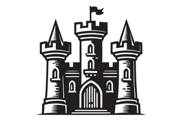 medieval castle silhouette