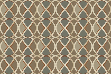 Brown and gray seamless lattice pattern wallpaper background