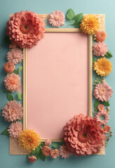 Floral background, Floral Frame