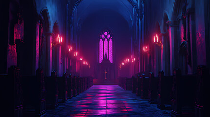 Creepy haunted vampire mansion at night spooky gothic horror house 3d illustration. Gothic Horror. Illustration