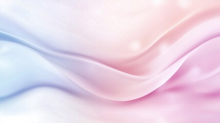 Fototapeta premium Pastel Dream: Soft, flowing waves of pastel-colored fabric create a dreamy, ethereal background. The subtle color gradients evoke a sense of calm and serenity. 