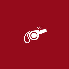 Whistle icon flat vector design