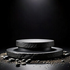 water drops on black background
