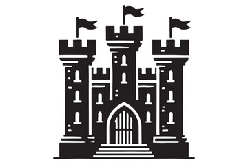 medieval castle silhouette