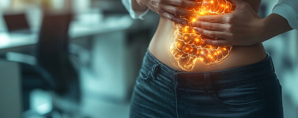 Obraz premium digestive system treatment of stomach pain