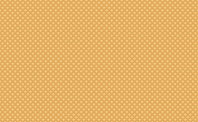 Seamless background with waffle texture in beige tones. Suitable for food packaging, dessert decoration or projects that require texture pattern.Vector illustration.