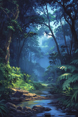 Fototapeta premium forest in the morning