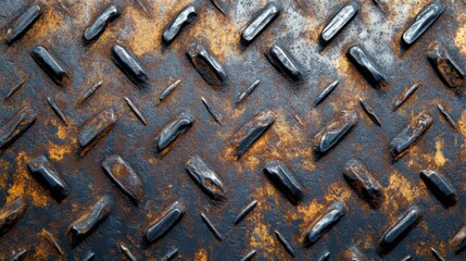  Industrial textured metal surface with weathered, tarnished finish ideal for backgrounds and design projects.
