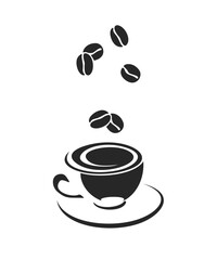 Coffee cup Logo Template vector icon illustration design stock illustration