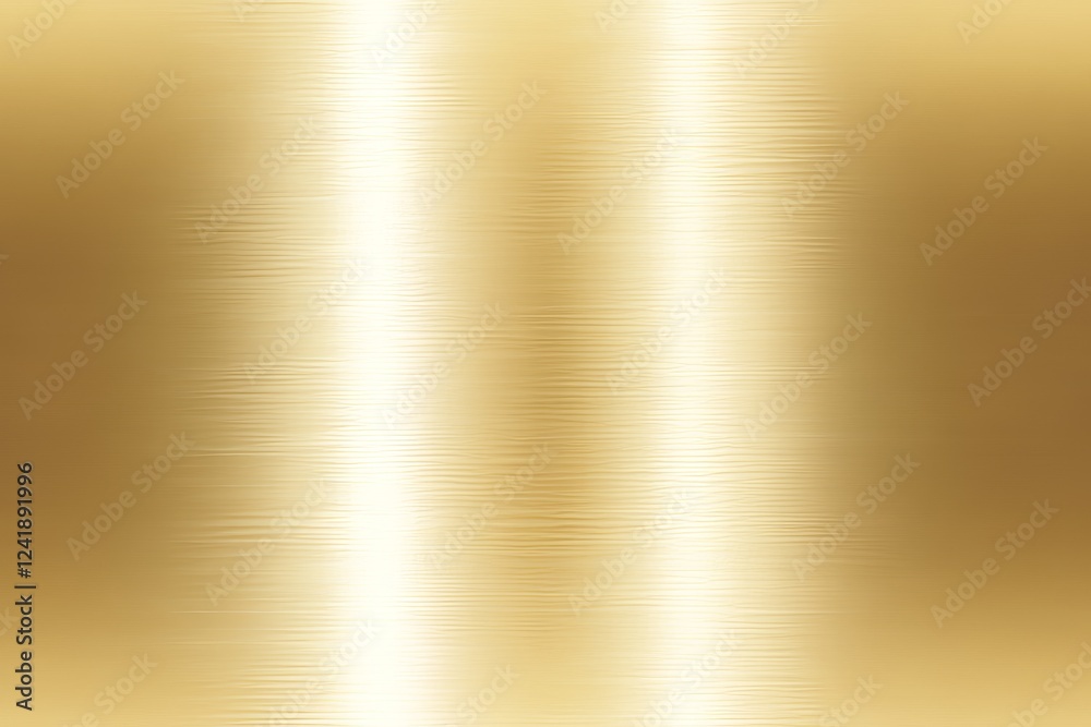 Poster brilliant golden texture showcasing smooth metallic surface with light reflections and subtle patter