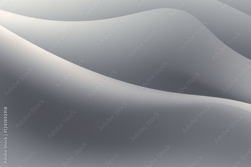 Poster smooth waves of grey fabric create a serene and minimalist atmosphere in a modern setting