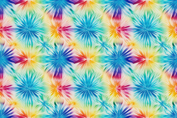 Colorful seamless shibori tie dye style pattern wallpaper