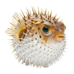 Pufferfish in isolate background