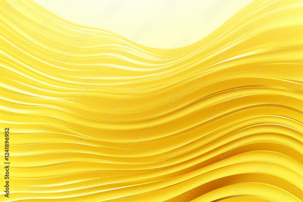 Poster bright yellow wave patterns create an energetic abstract background with fluid movement and modern d
