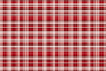 Seamless red and white Scottish tartan pattern wallpaper background