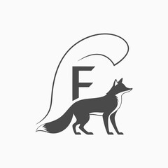 Obraz premium Fox F logo Adobe Illustrator Artwork