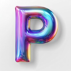 Colorful Letter P Balloon