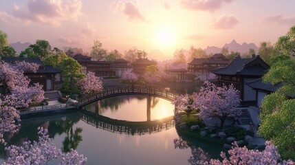 Fototapeta premium beautiful nature landscape panoramic photo 