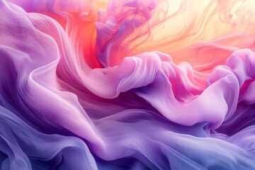 Obraz premium Abstract purple and pink flowing silk texture