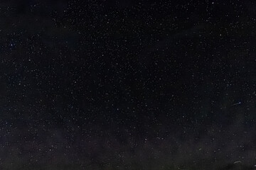 Amazing milky way and starry night over a yurt camp in the Aral Lake desert,  Uzbekistan