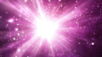 Obraz premium Pink light burst, cosmic background